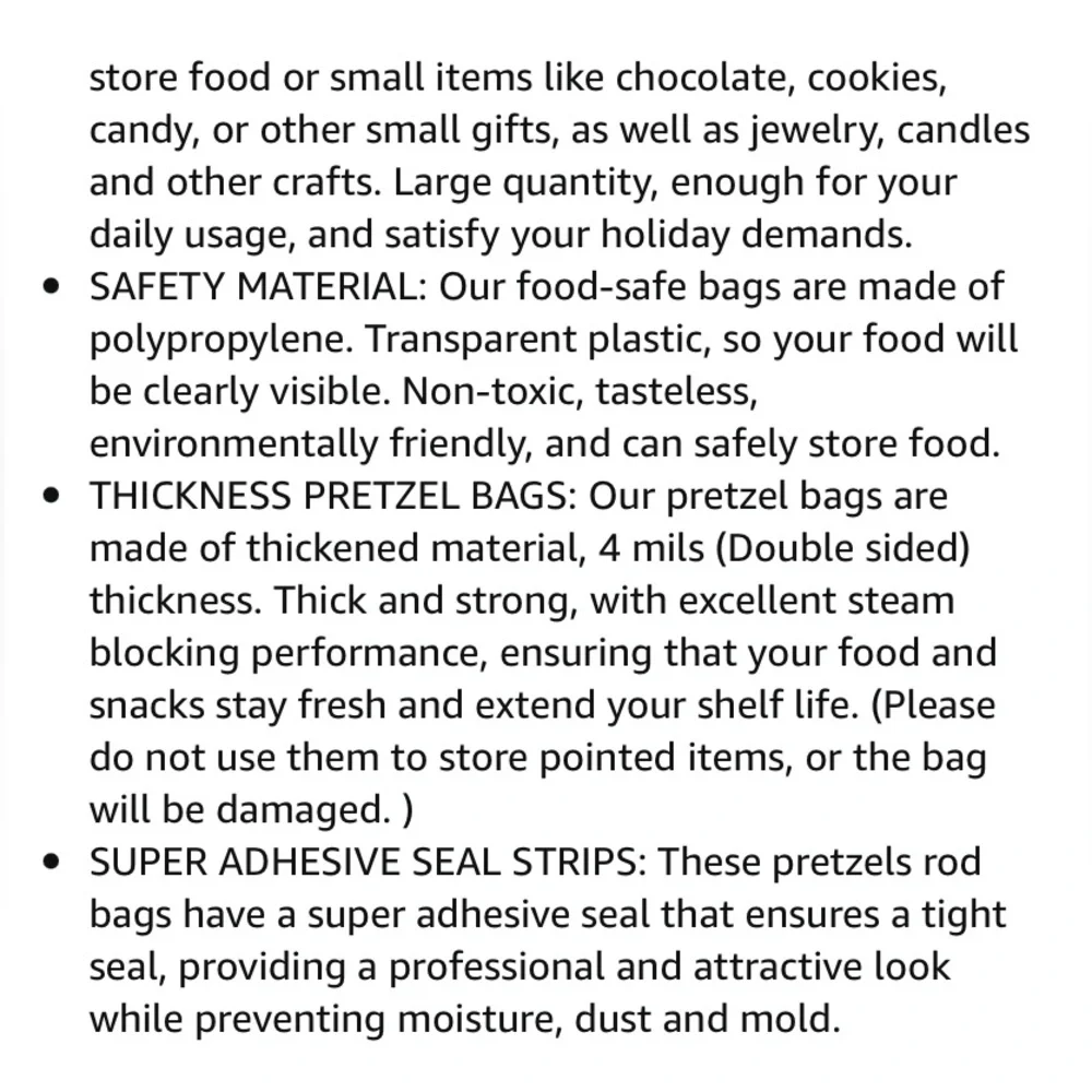 50ct 2x8” Clear Cello Bags w/50ct Free Stickers 🍃🆕🍃Crystal Clear~ Resealable…